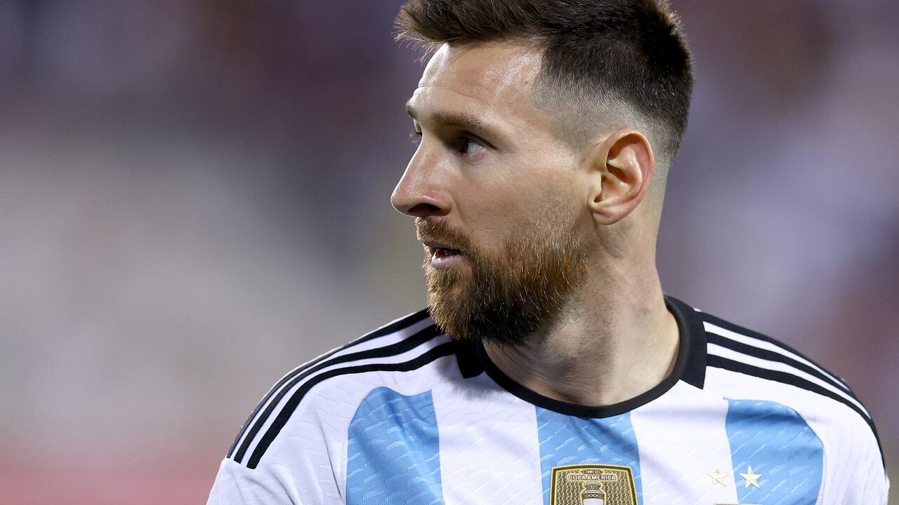 Lionel Messi durante el partido entre Argentina y Jamaica.