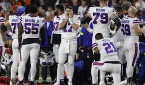 Los compañeros de equipo de Damar Hamlin estaban consternados con la situación