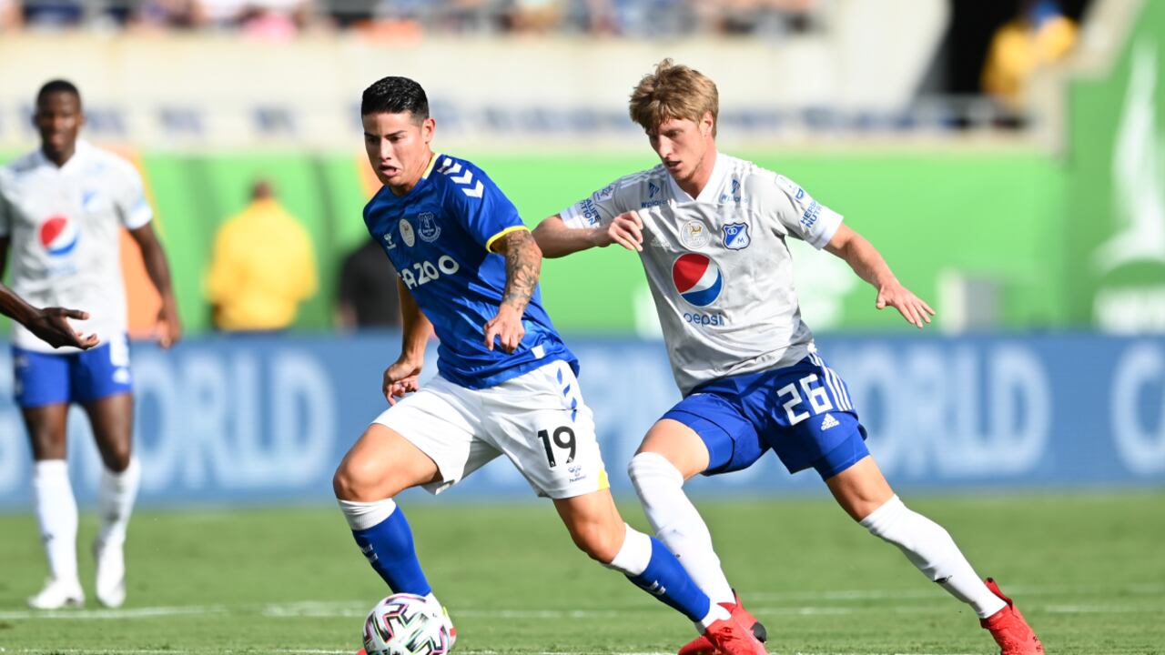 James Rodríguez y Andrés Llinás en la Florida Cup. Foto: Twitter oficial de la Florida Cup - @Florida_Cup