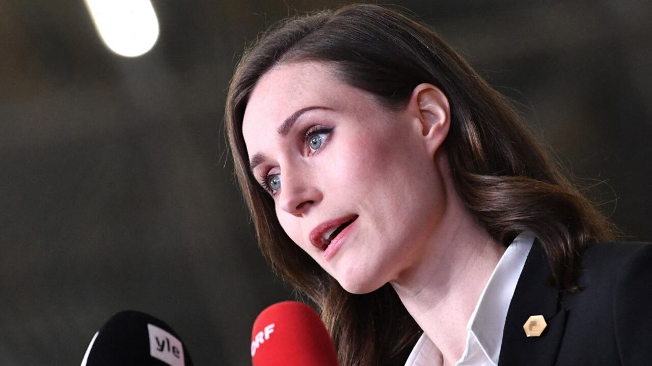 Sanna Marin, primera ministra de Finlandia (Photo by JOHN THYS / POOL / AFP)