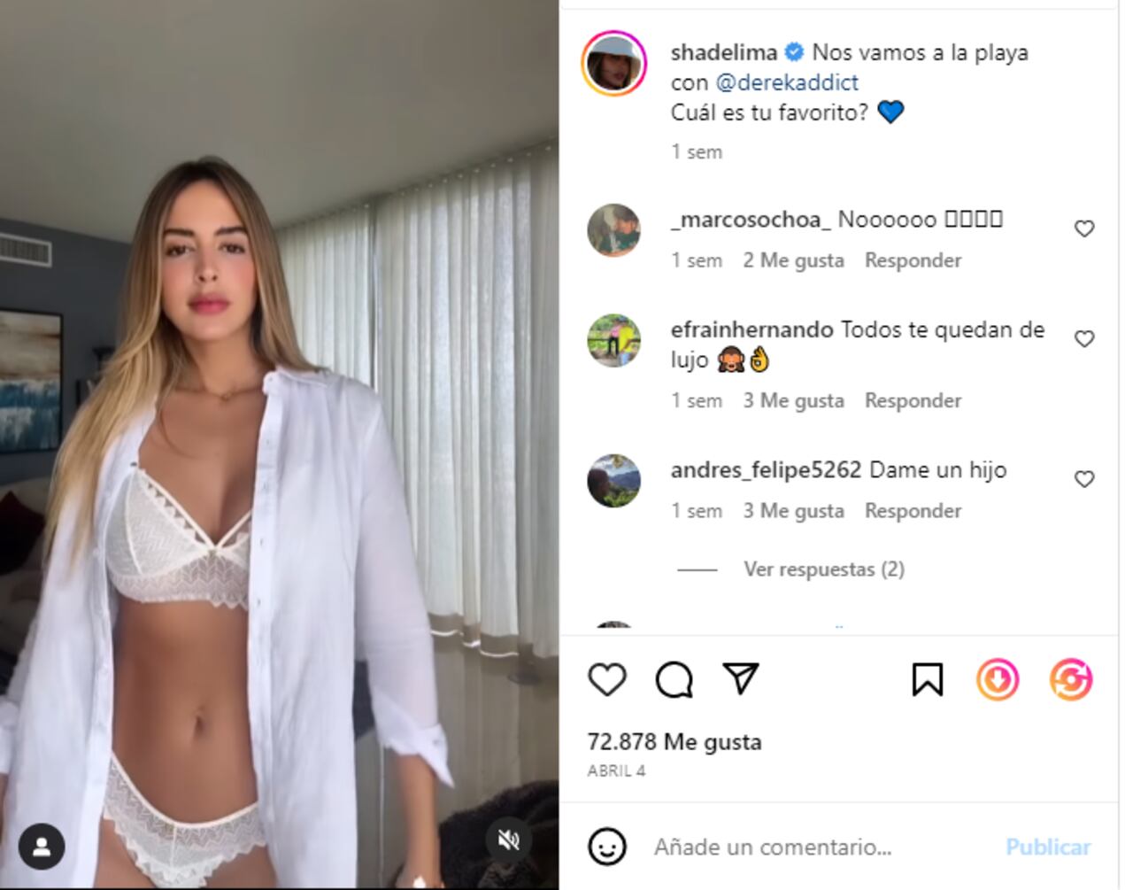 Foto: Instagram @shadelima