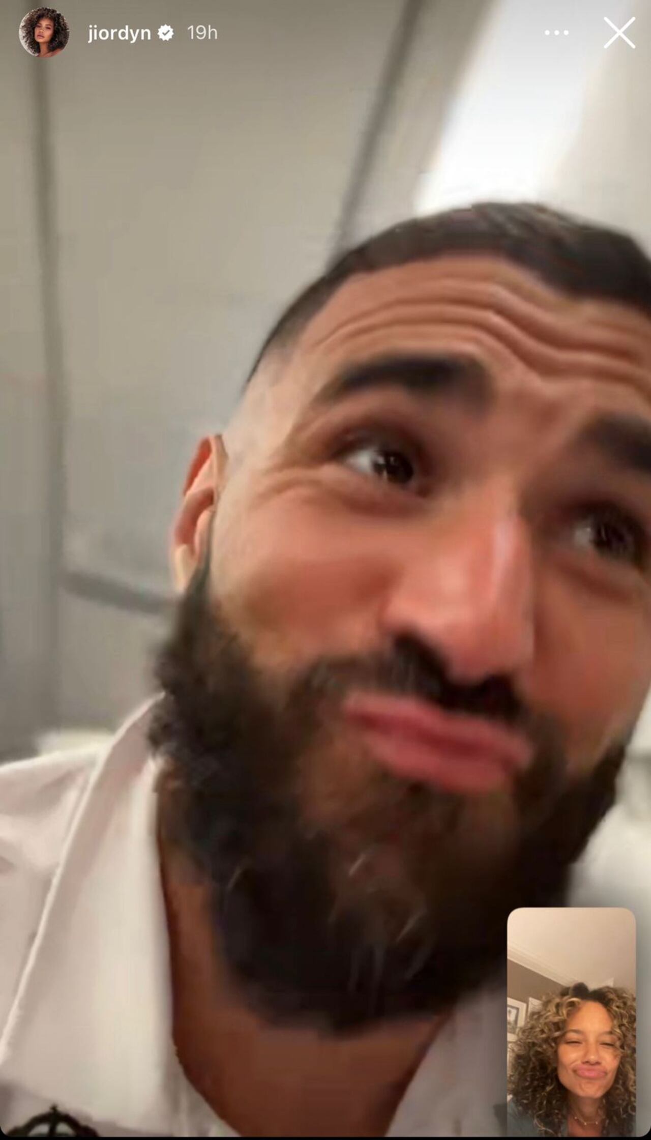 Karim Benzema y su novia Jordan Ozuna