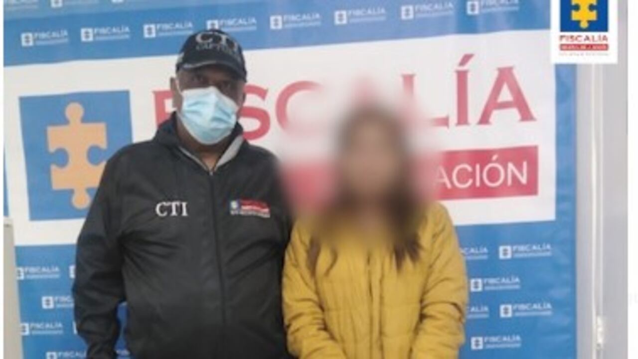 Mujer capturada por la Fiscalía