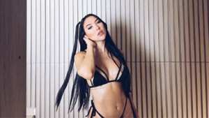 Aida Victoria Merlano posa en ropa interior para sus redes sociales.