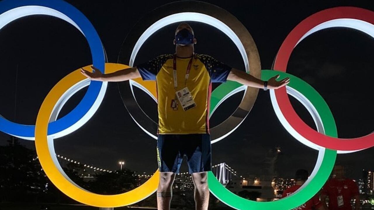 Carlos Izquierdo, luchador e integrante del Equipo Colombia.