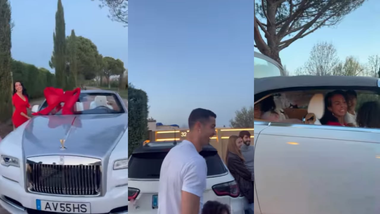 Cristiano Ronaldo carro. Foto: Captura de pantalla Instagram oficial Georgina Rodríguez (georginagio)