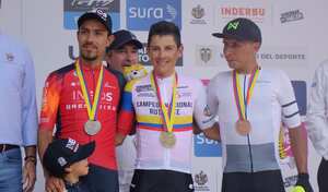Chaves, Martínez y Quintana: Pódium de los Nacionales de Ruta 2023.