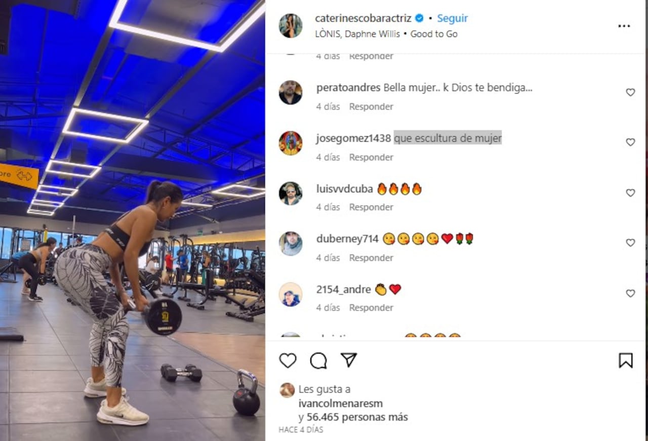 Caterin Escobar captura de pantalla Instagram