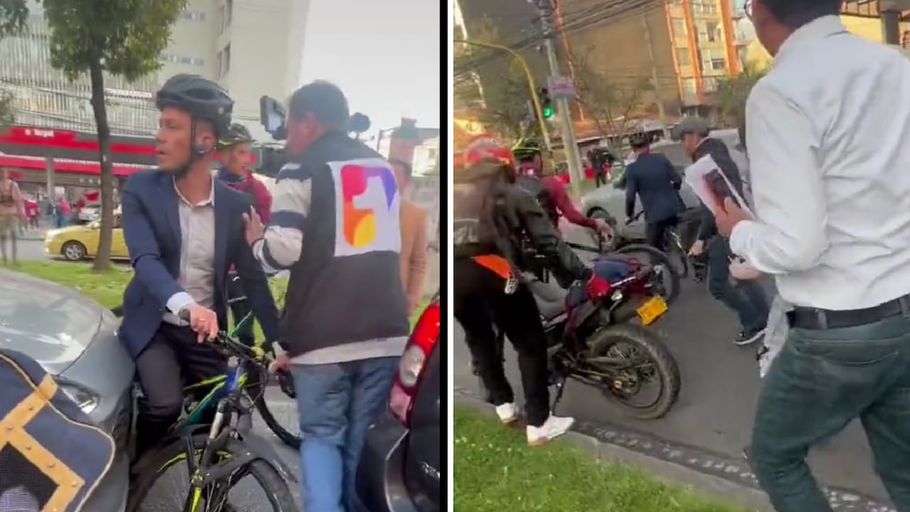 Indignación en redes sociales por hombre que atropelló a ciclista en Bogotá y huyó
