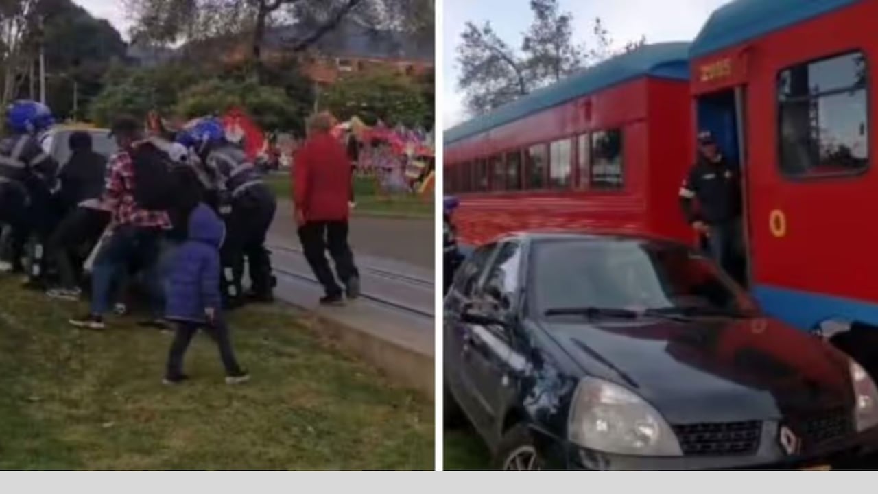 Cuidadanos levantan un carro para evitar que el tren lo arroye
TikTok @Camix remix