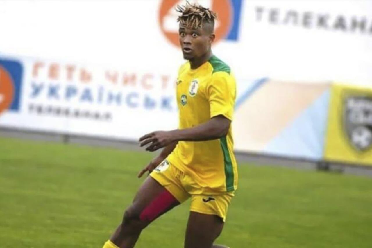 Gilmar Barrios, jugador del Karpaty Halych del fútbol ucraniano
