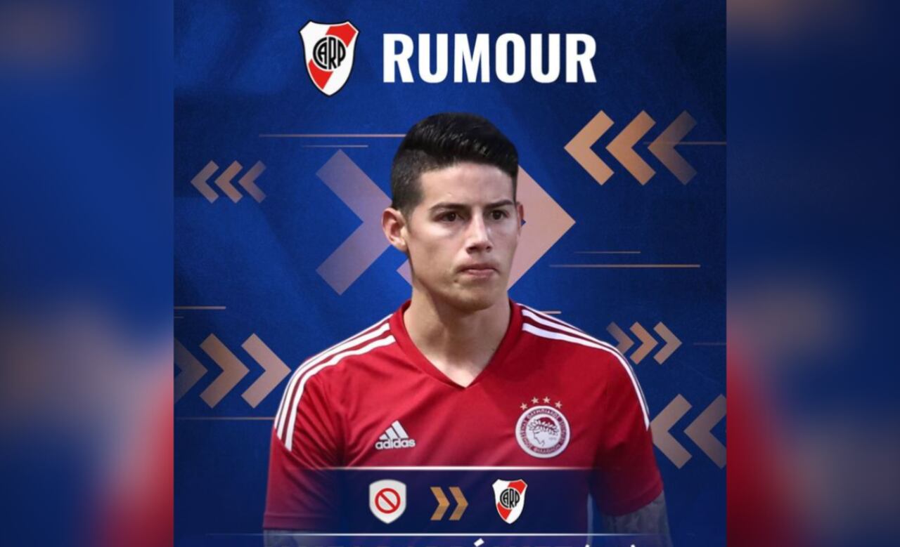 James Rodríguez es apuntado a llegar a River.