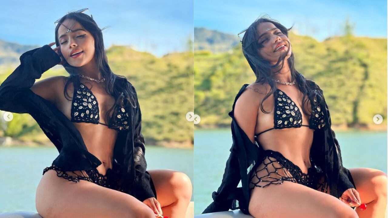 Aida Cortés lució sensual y diminuto vestido de baño para celebrar "la felicidad"