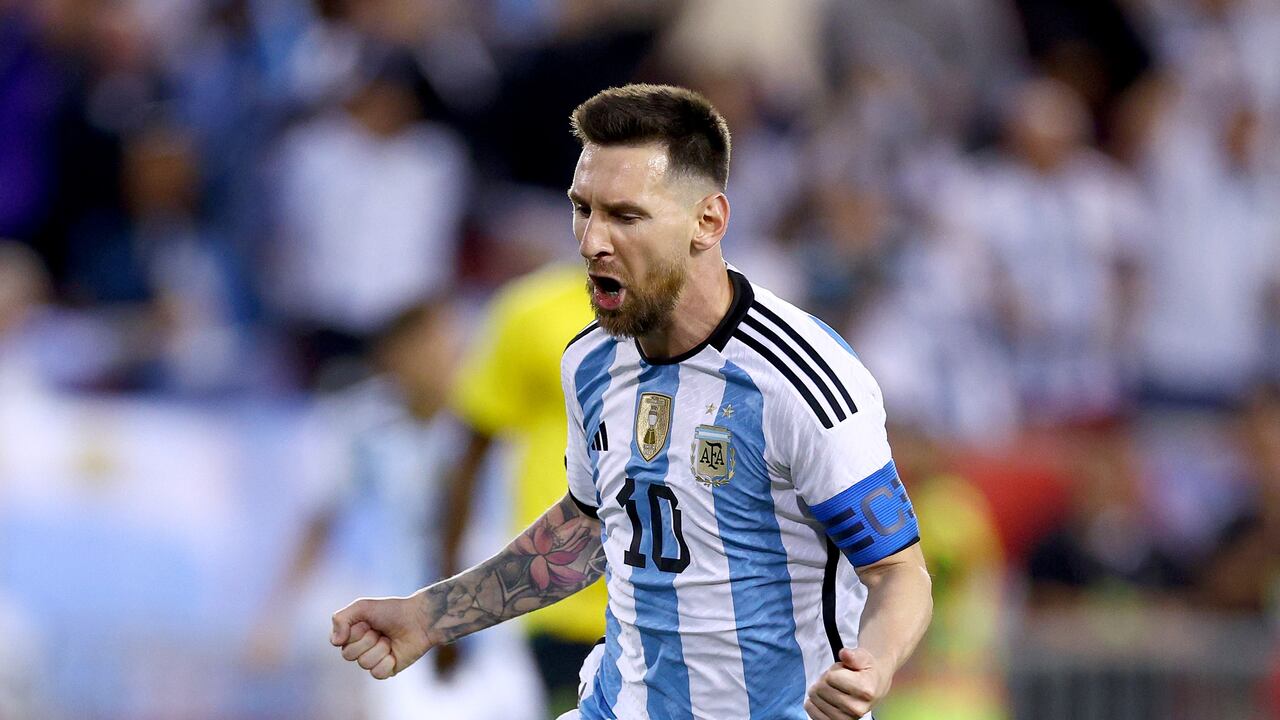 Lionel Messi, jugador de la Selección de Argentina, durante el partido contra Jamaica en Estados Unidos.