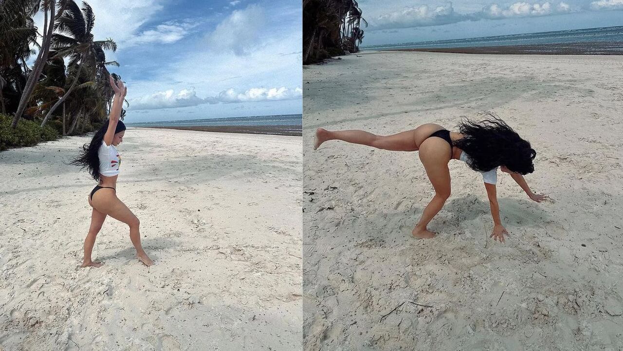 La media luna de Kim Kardashian que dejó sin aliento a sus seguidores