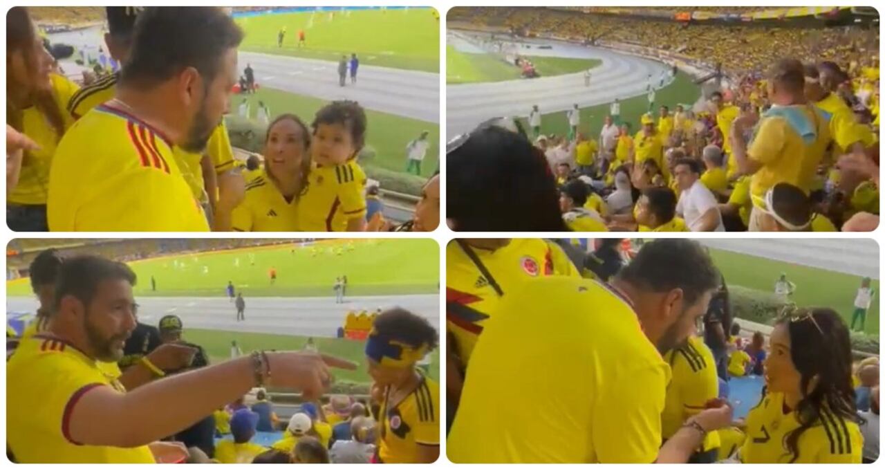 Agmet Escaf y su mal momento en el Estadio Metropolitano de Barranquilla.