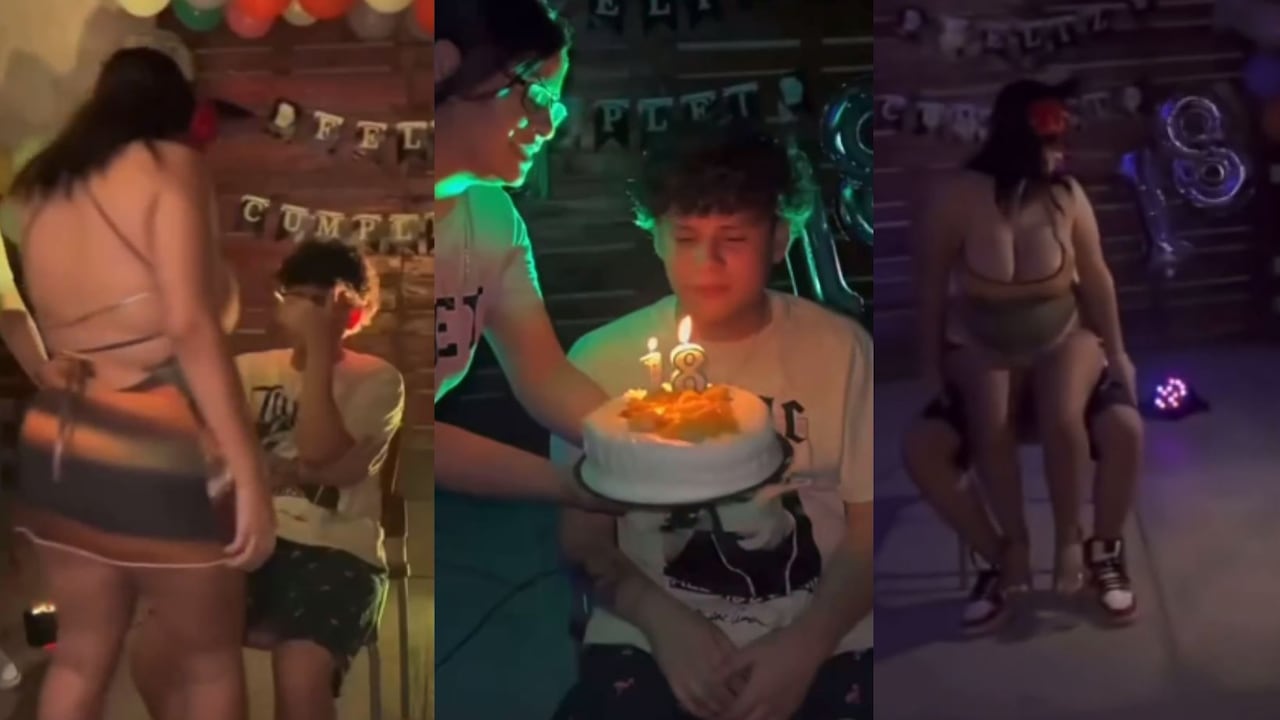 Video: Madre le regaló show de stripper a su hijo tras cumplir 18 años