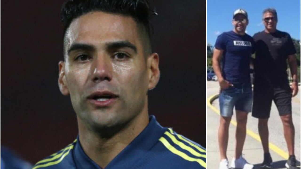 Falcao García y su papá, el futbolista colombiano rompió en llanto al recordar a su padre.