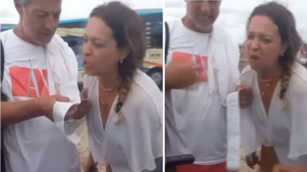 "Qué les monten los 'cachos'": turista borracha les hizo show a policías y les 'cantó la tabla'