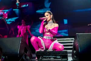 LAS VEGAS, NEVADA - JANUARY 25: Singer and songwriter Natti Natasha performs at Calibash Las Vegas 2020 at the T-Mobile Arena on January 25, 2020 in Las Vegas, Nevada. (Photo by Greg Doherty/Getty Images)