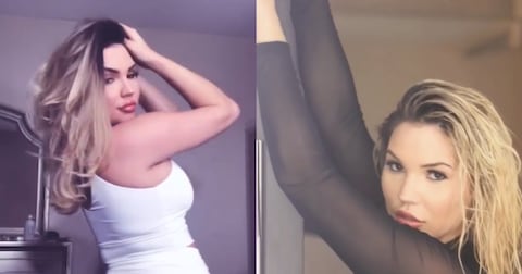 Whitney Paige tuvo que tapar sus pechos en un parque de diversiones