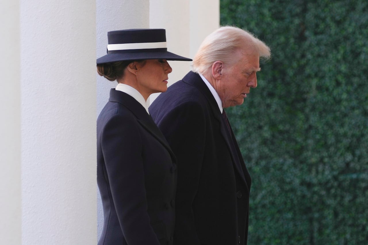 Donald Trump y su esposa Melania