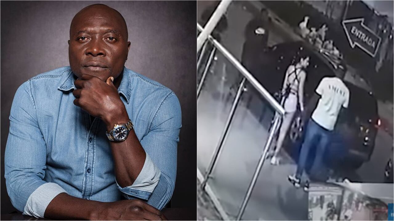 Freddy Rincón y captura de pantalla de video previo al accidente