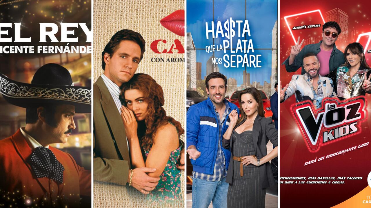 Portadas de novelas y programas de Caracol y RCN