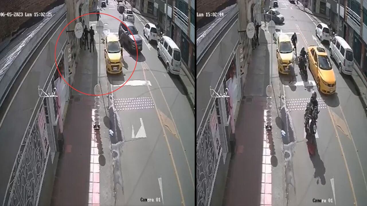 Reportan balacera entre un oficial y seis fleteros en Bogotá