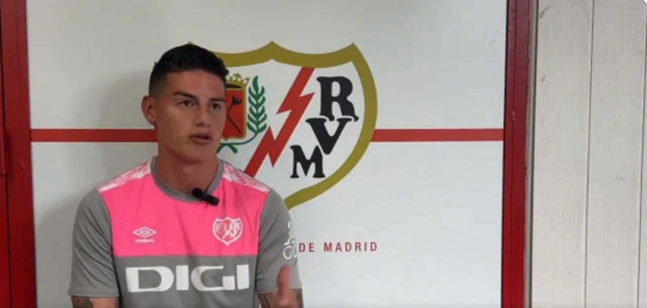 James Rodríguez, nuevo jugador del Rayo Vallecano, de Madrid (España)