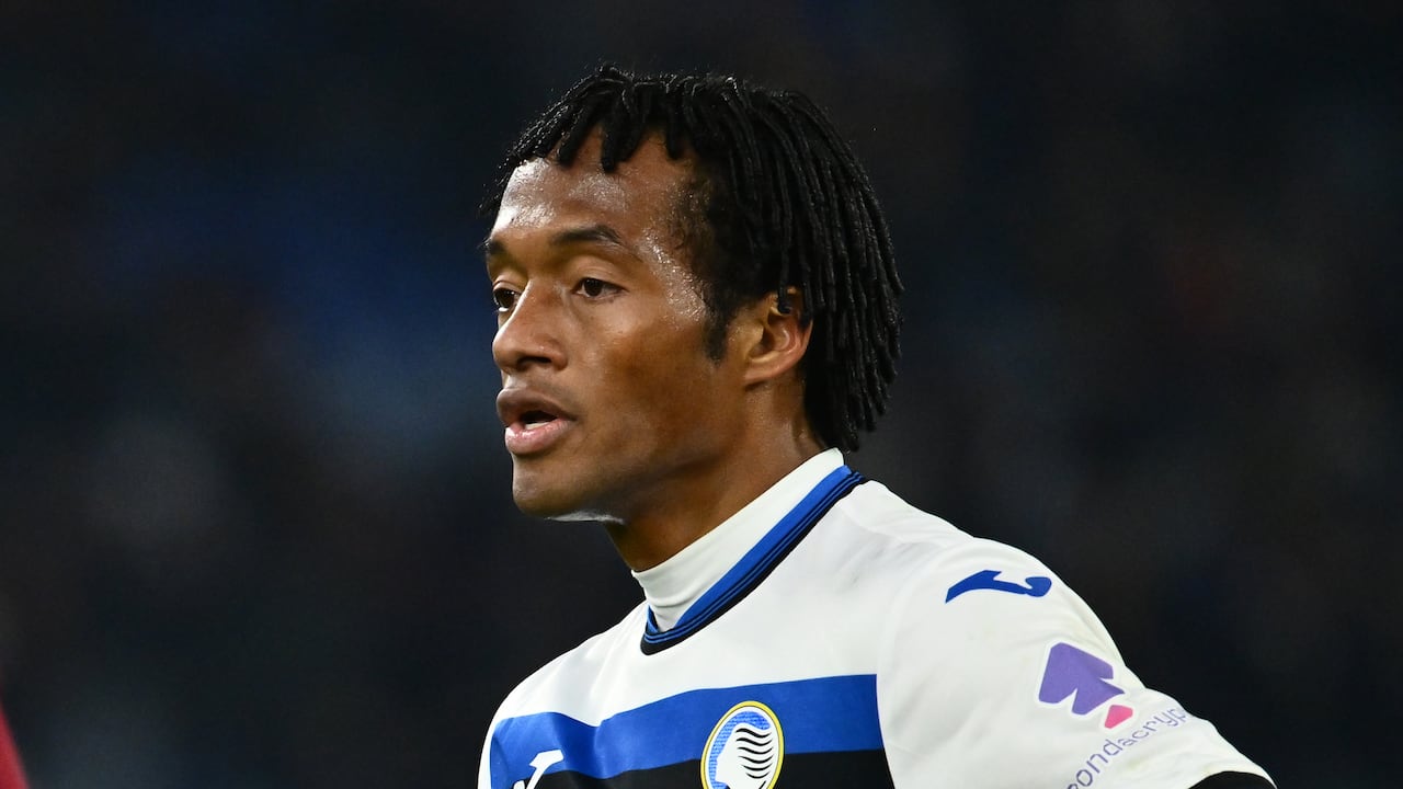 Cuadrado en el partido de Atalanta y Roma este lunes.