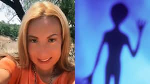 Mafe Walker la que se comunica con extraterrestres y un Alien