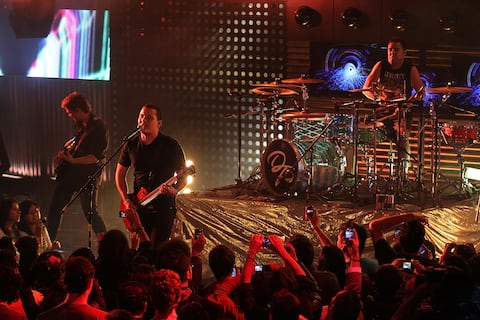MEXICO CITY, MEXICO - OCTOBER 06:  Colombian rock band Don Tetto performs during the 2011 MTV Game Awards at Salon Vive Cuervo on October 6, 2011 in Mexico City, Mexico.  (Photo by Victor Chavez/WireImage)