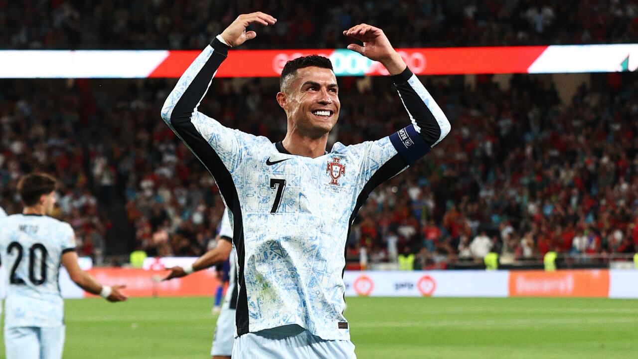 Cristiano Ronaldo tras marcar el gol 900 de su carrera.