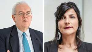 La ministra de Minas, Irene Vélez, y el de Hacienda, José Antonio Ocampo.