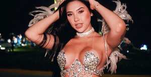 Aida Merlano en el Carnaval de Barranquilla