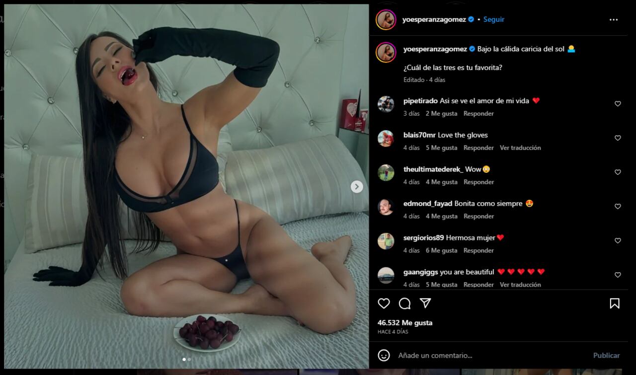 Foto: Instagram @yoesperanzagomez