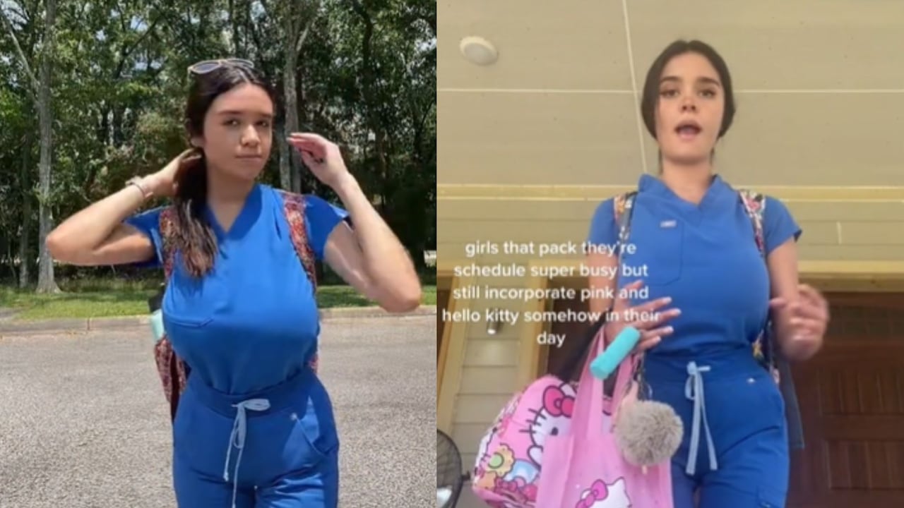 Ella es la sexy enfermera que ha sido criticada por usar uniforme ajustado