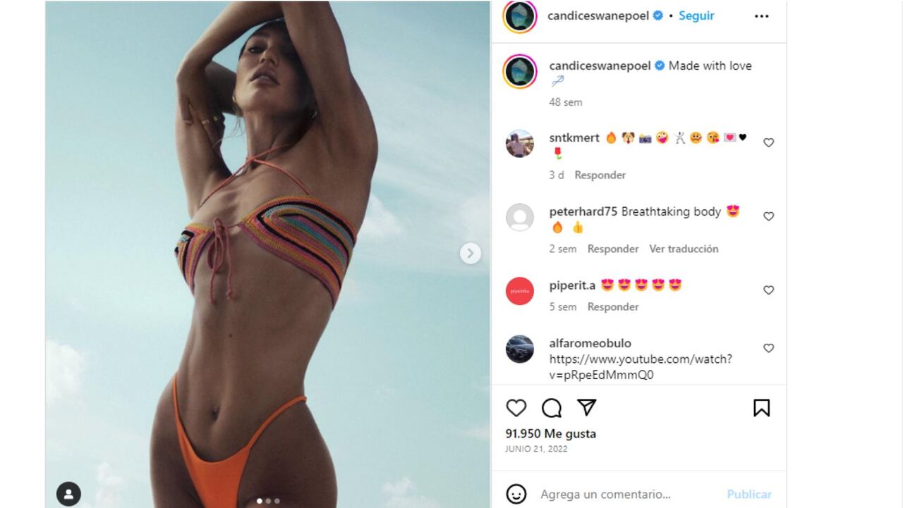 Las fotos en microbikini con las que una modelo de Victoria’s Secret encendió las redes
