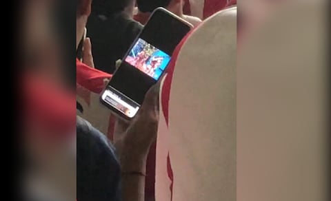 Hinchas de Junior fueron captados por las cámaras.