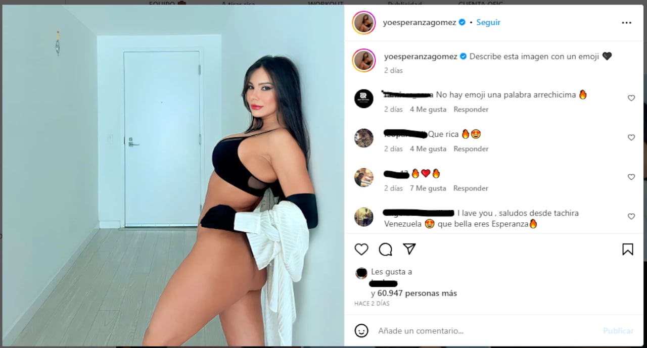 Foto: Instagram @yoesperanzagomez
