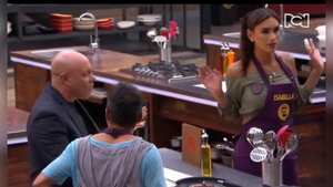 Isabella Santiago, Ramiro Meneses y Jorge Rausch en "MasterChef"
