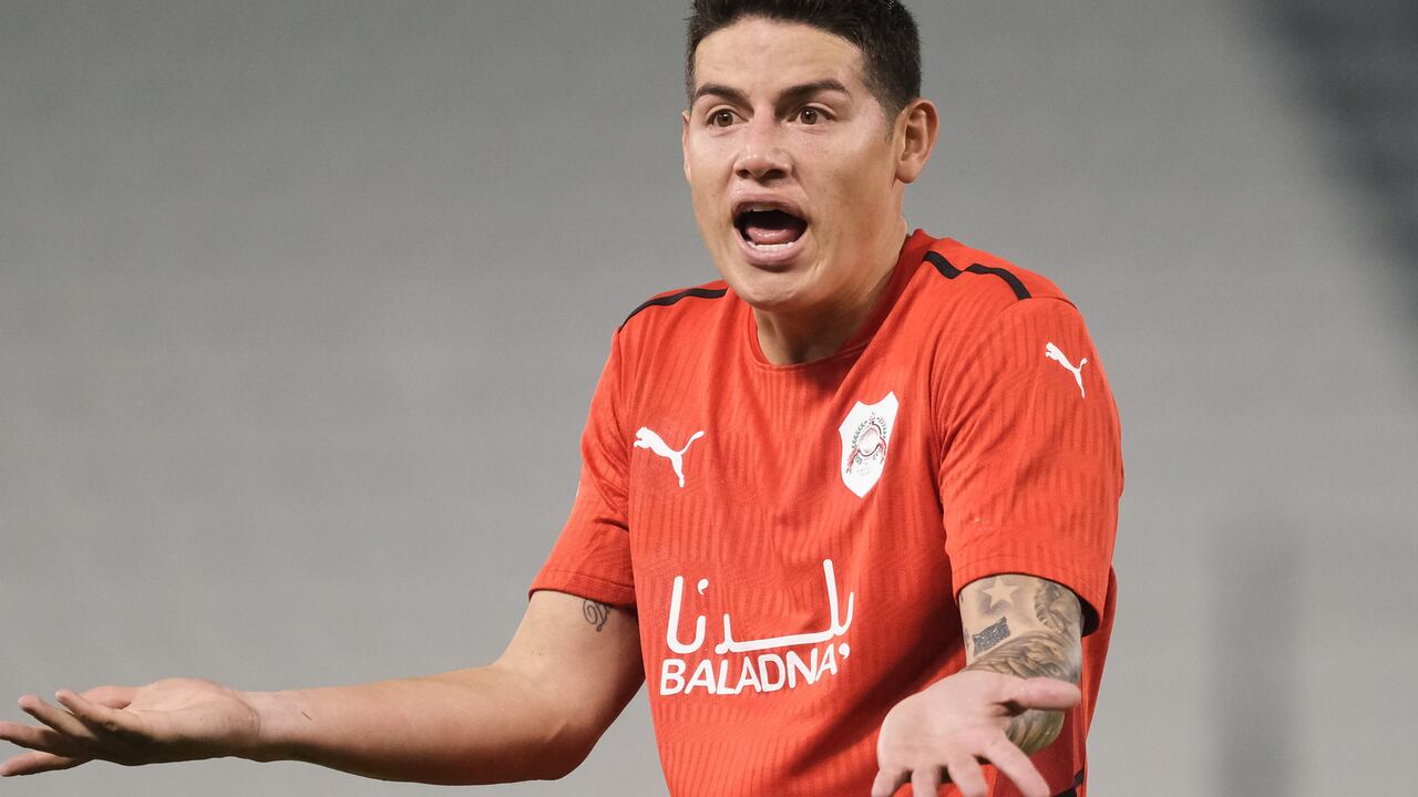 James Rodríguez, jugador de la Selección Colombia y el Al-Rayyan