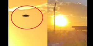 Imagen del supuesto ovni que apareció durante el partido Juárez Fc vs. Tijuana el pasado 17 de enero.