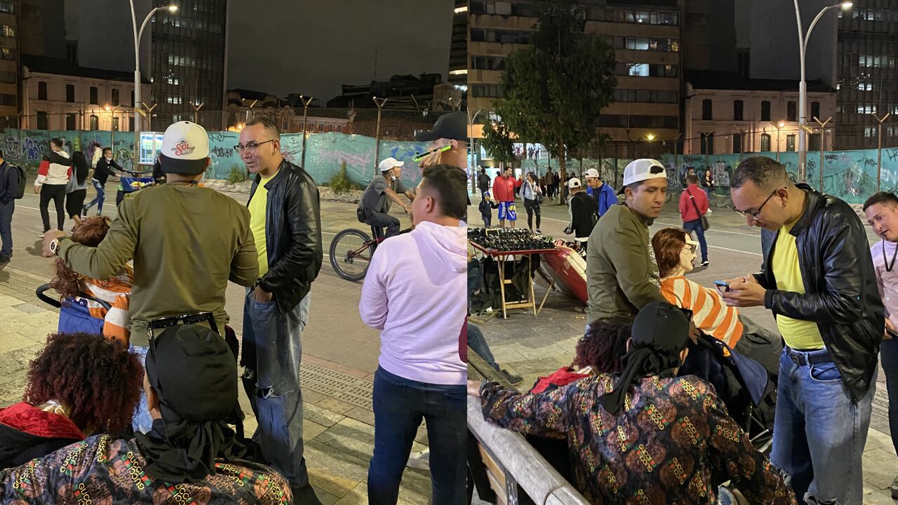 Javier Mendoza, periodista de SoHo, hablando con Cristián Montenegro y su mánager para gestionar una entrevista.