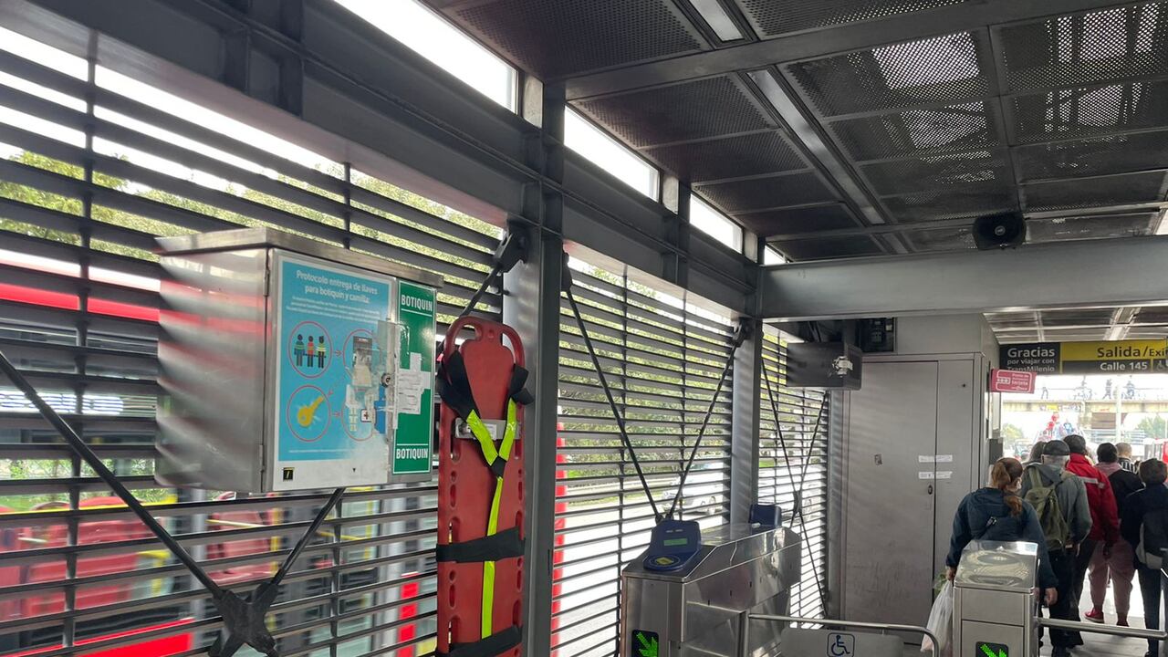 Botiquín en la estación Calle 142 de TransMilenio