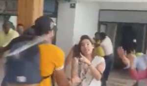 Pelea lobby edificio Cartagena