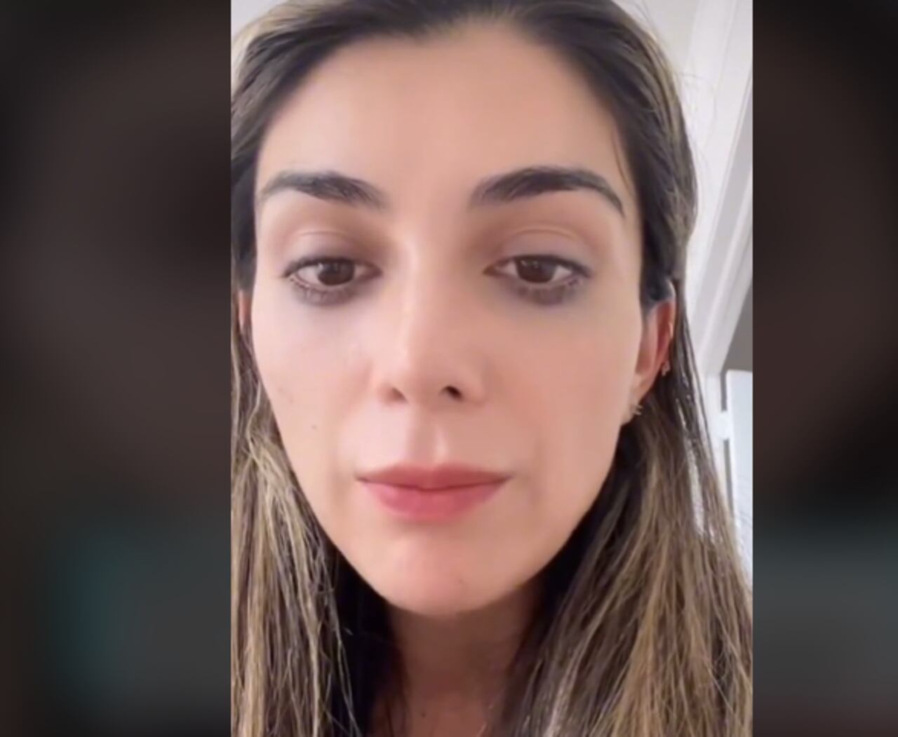 La actriz caleña Marilyn Patiño se refirió en video a la muerte de su exesposo.