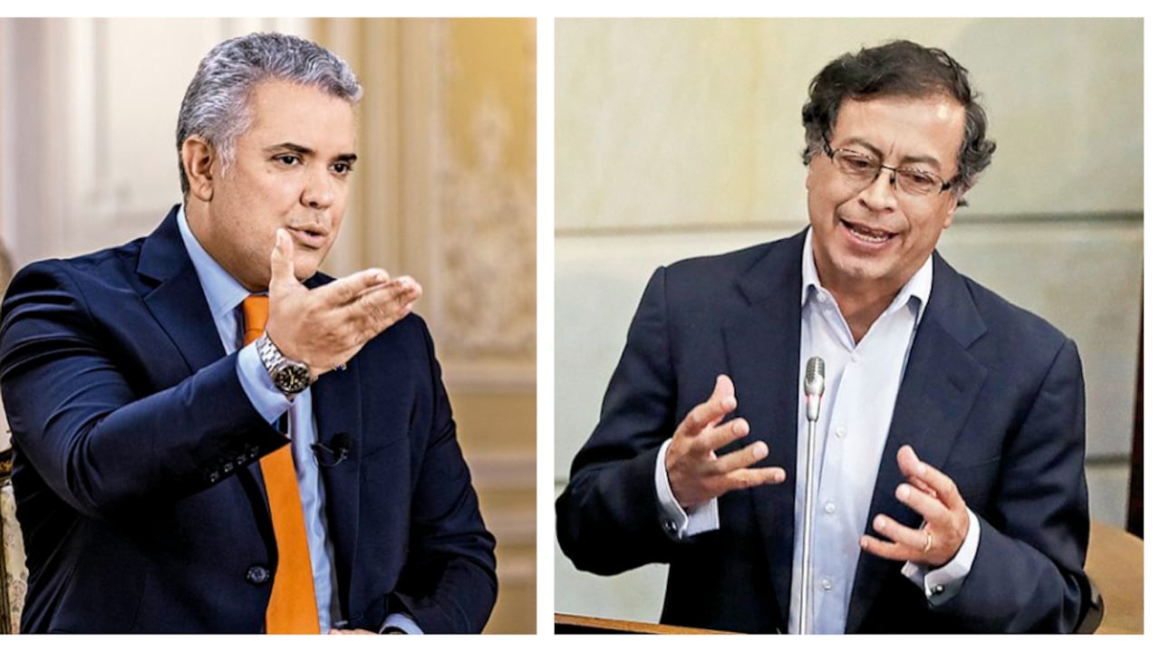 Iván Duque y Gustavo Petro.