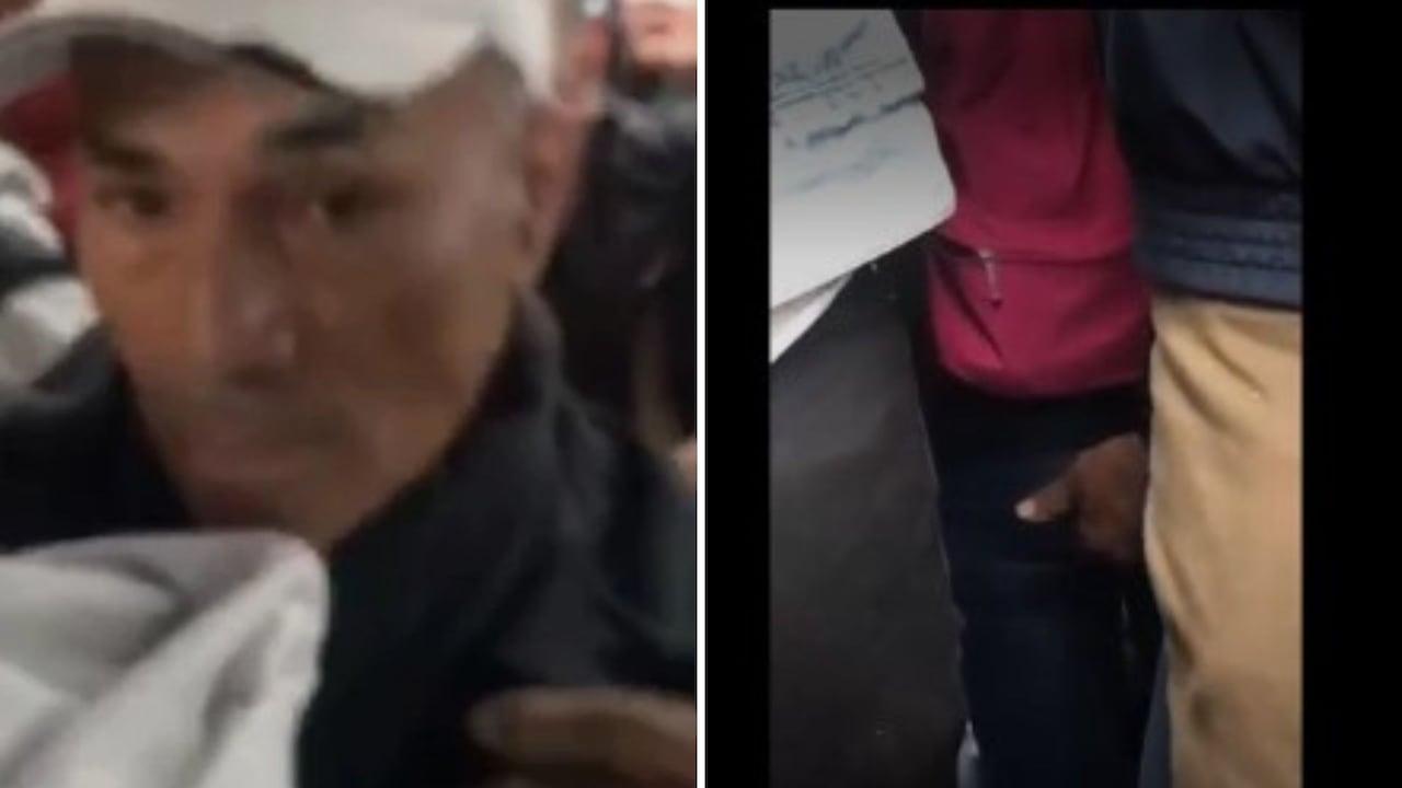 Hombre le toca la cola a joven en TM